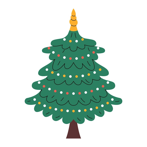 Árbol de Navidad decorado