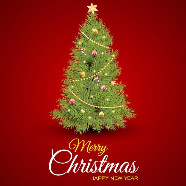 Árbol de Navidad decorado