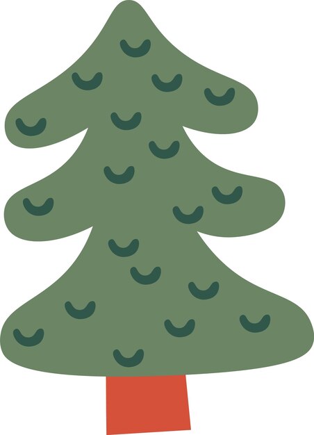 Árbol de Navidad dibujado a mano