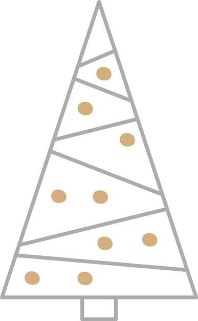 Árbol de Navidad dibujado a mano