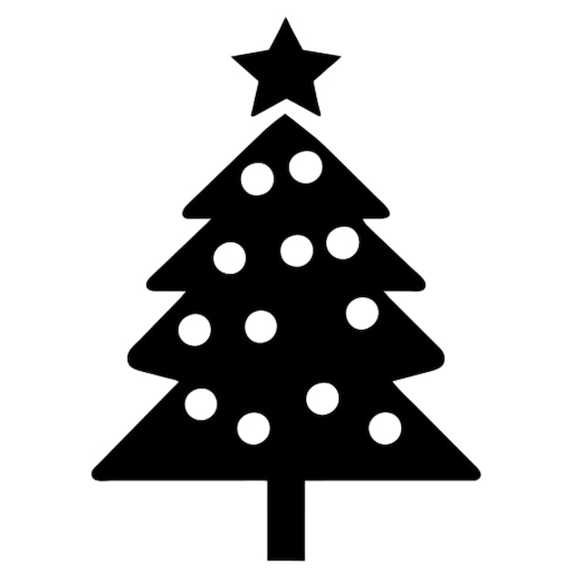 árbol de Navidad diseño plano moderno se puede utilizar para materiales impresos folletos carteles negocios