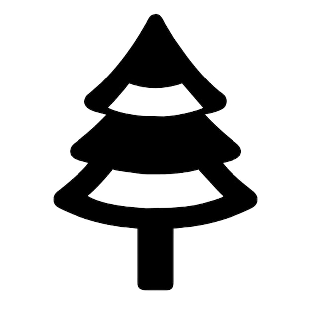 árbol de Navidad diseño plano moderno se puede utilizar para materiales impresos folletos carteles negocios