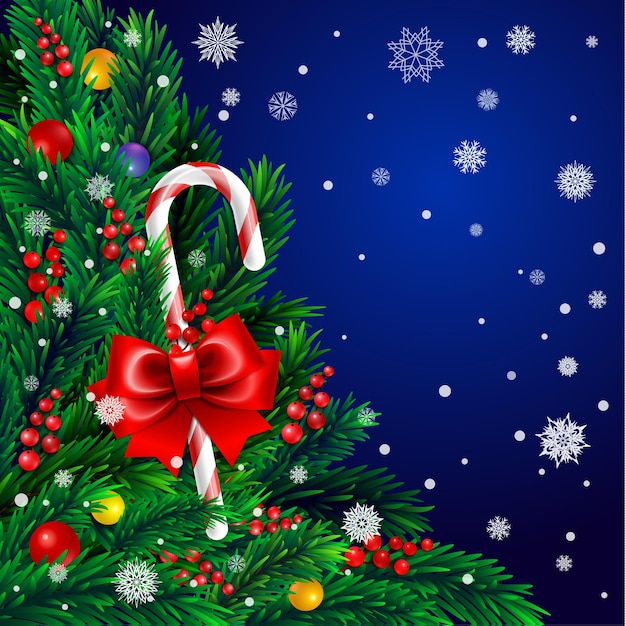 Árbol de Navidad con dulces