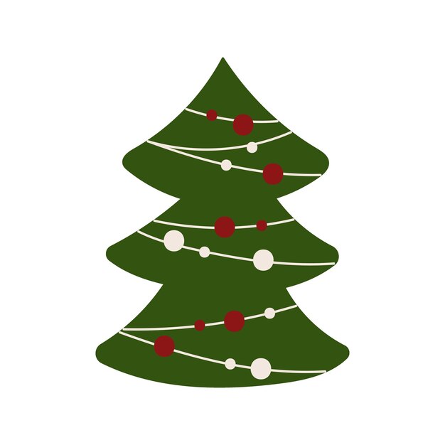 Vector Árbol de navidad estilizado. ilustración vectorial.