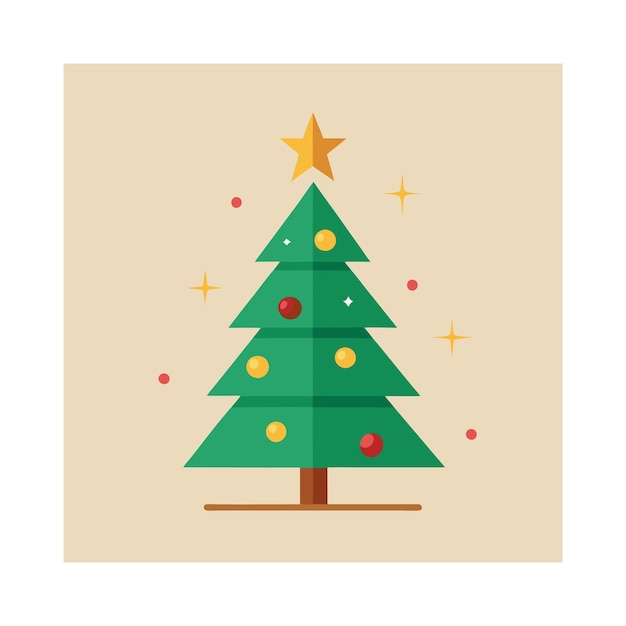 un árbol de Navidad con una estrella en él