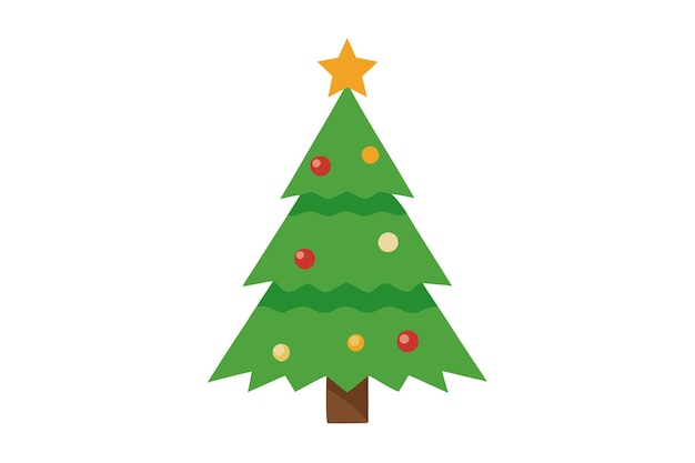 un árbol de Navidad con una estrella en él