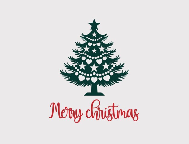 Árbol de Navidad de fondo blanco