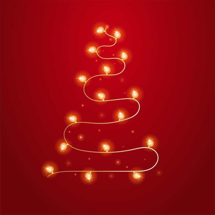 Vector árbol de navidad de fondo de vector de luz