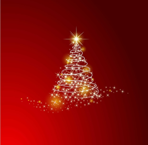 Árbol de Navidad de fondo