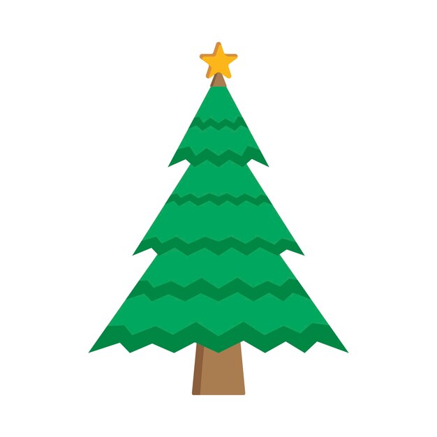 Árbol de Navidad para la ilustración vectorial de eventos de Navidad