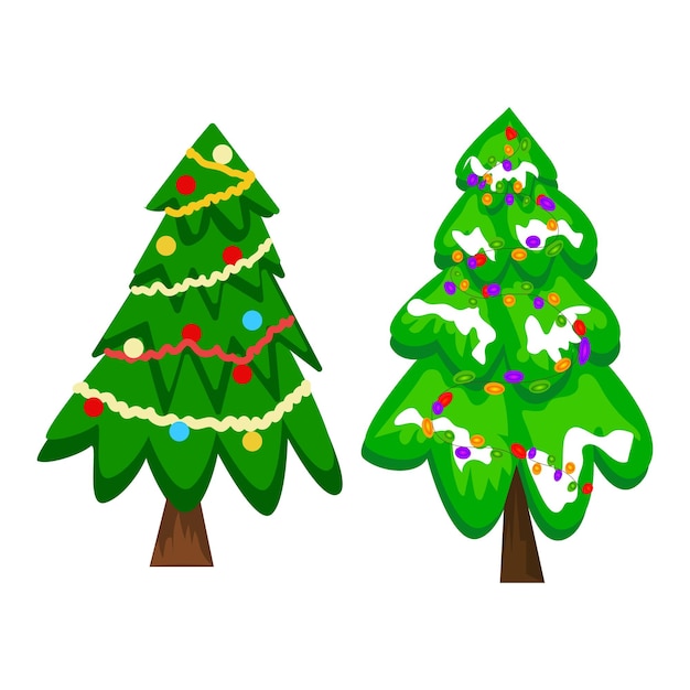 Árbol de navidad ilustración vectorial