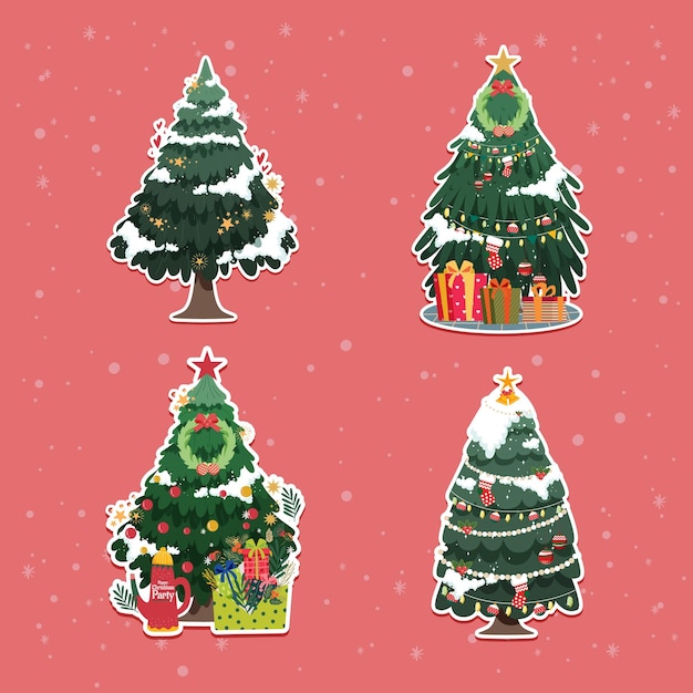 árbol de navidad Pegatina