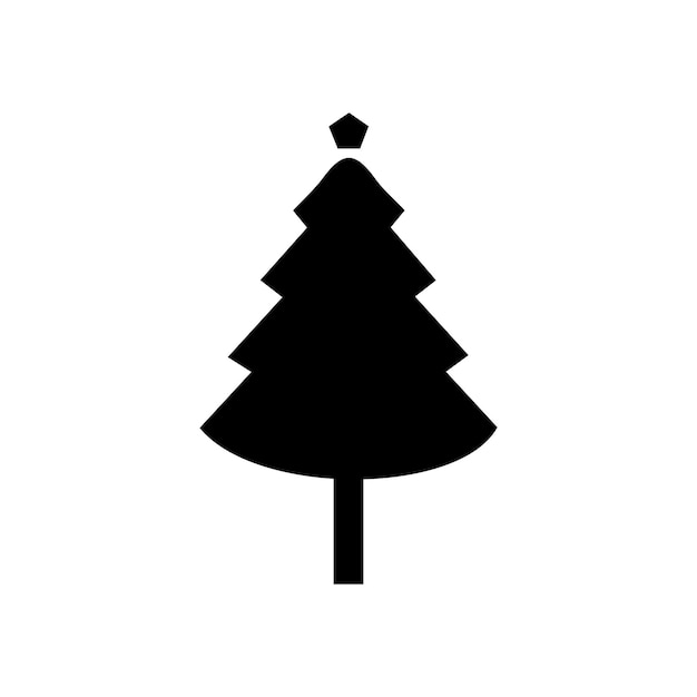 árbol de Navidad silueta árbol de navidad vector