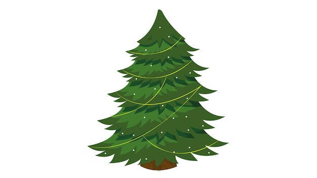 árbol de navidad sobre un fondo blanco