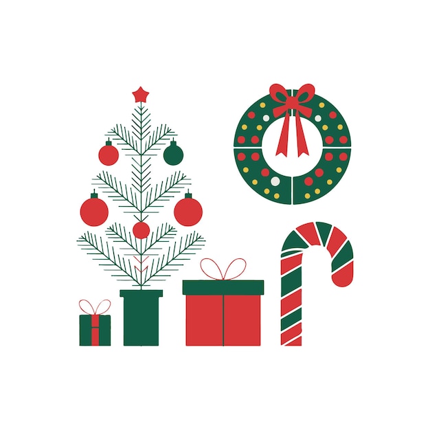 un árbol de Navidad con un sombrero de Papá Noel y un sombreiro de papá Noel