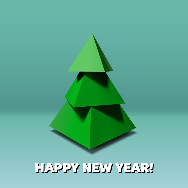 Árbol de navidad tridimensional