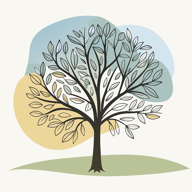 un árbol con la palabra " árbol " en él