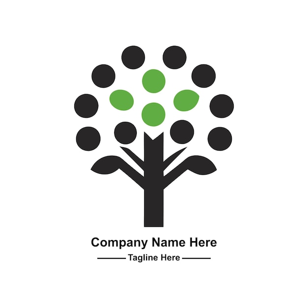 un árbol con las palabras "nombre de la empresa" en él