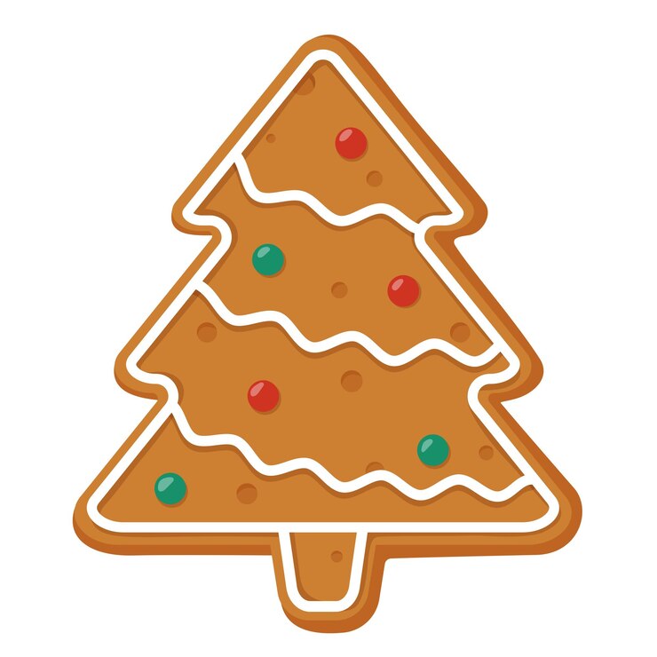 árbol de pan de jengibre de navidad