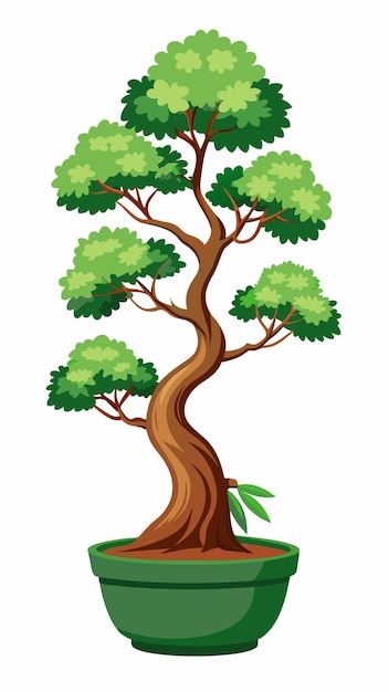 un árbol con las raíces en un fondo blanco ilustración de arte vectorial