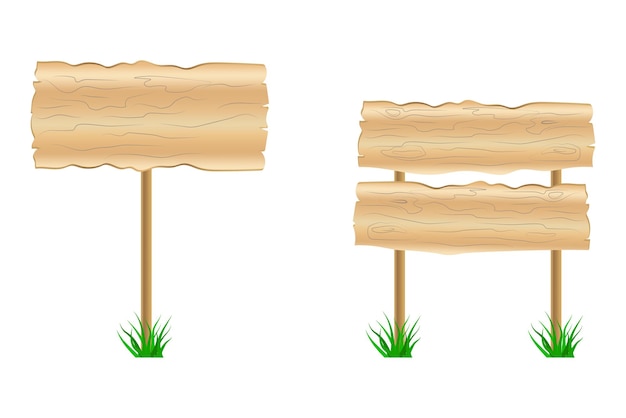 Árbol de señales de tráfico vacío vintage. ilustración vectorial