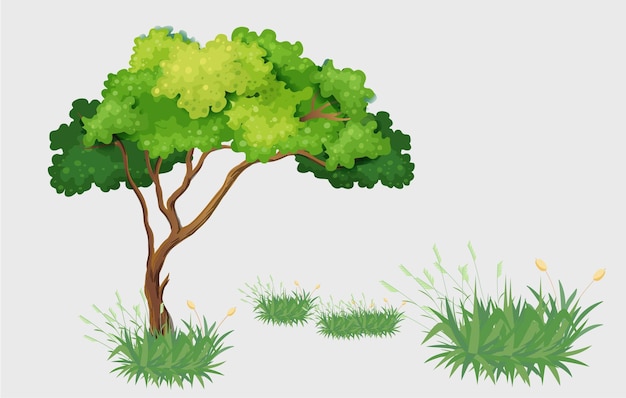 Árbol vector eps diseño de fondo