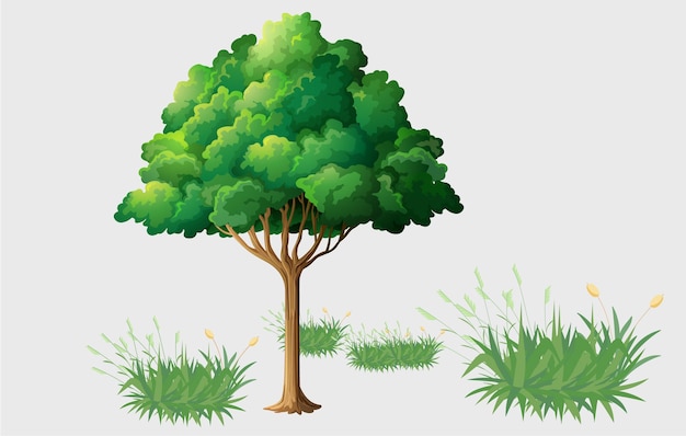 Árbol vector eps diseño de fondo