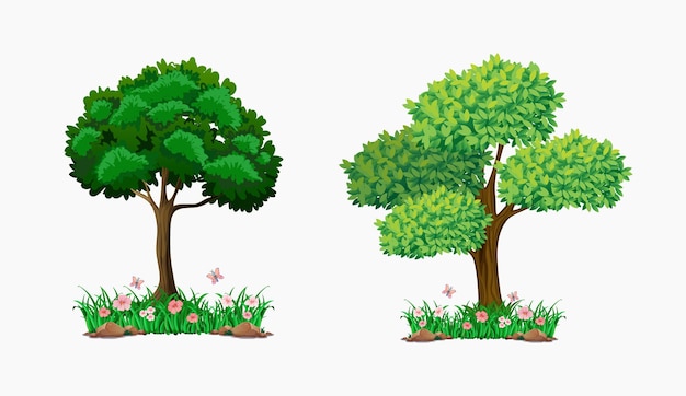 Árbol vector eps diseño de fondo