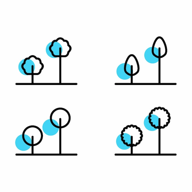 árbol vectorial de carriles