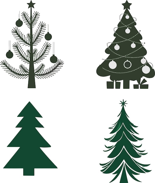 árbol vectorial de Navidad