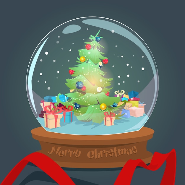 Árbol verde de navidad
