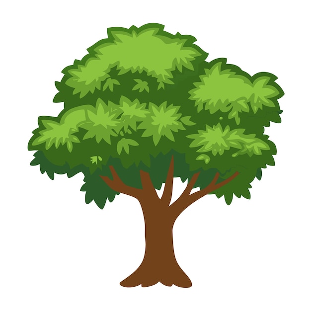 Árbol verde de verano