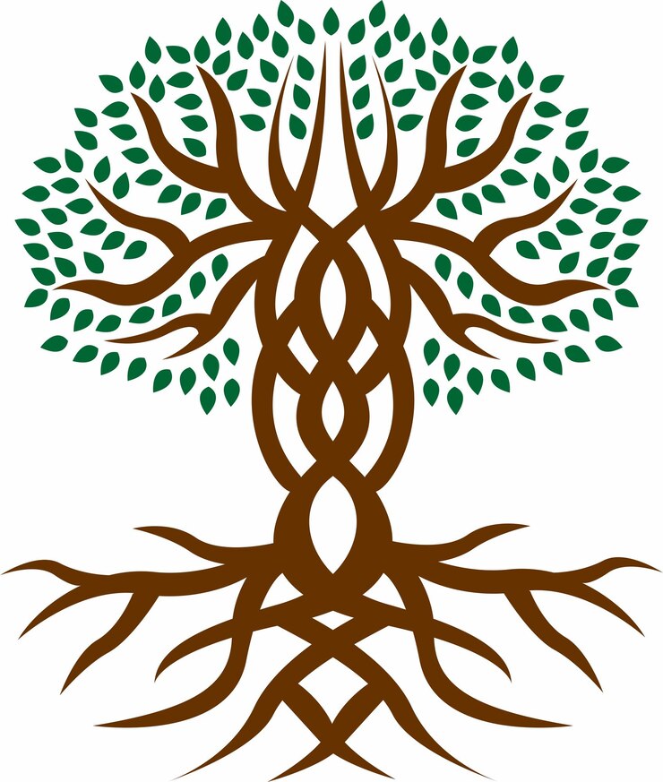 Vector el árbol de la vida celta