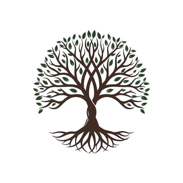 El árbol de la vida en un círculo