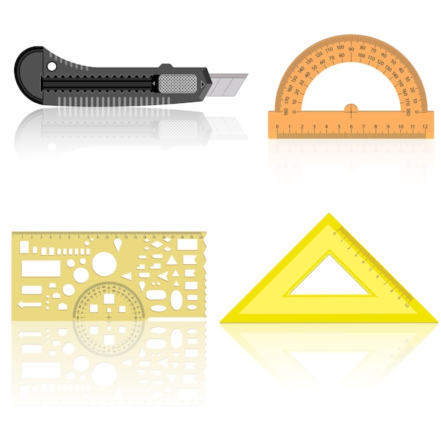 Árboles de diferentes formas geométricas.