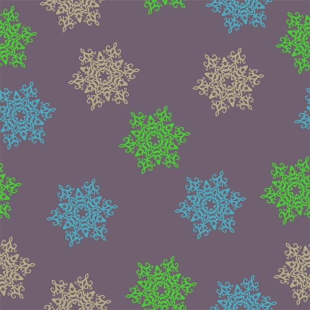 Árboles de Navidad de colores con fondo de patrón sin costuras
