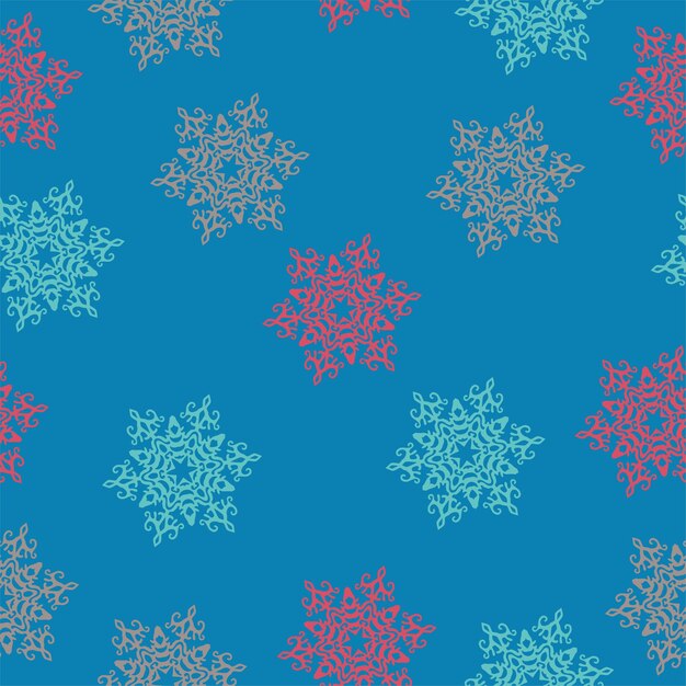 Árboles de Navidad de colores con fondo de patrón sin costuras