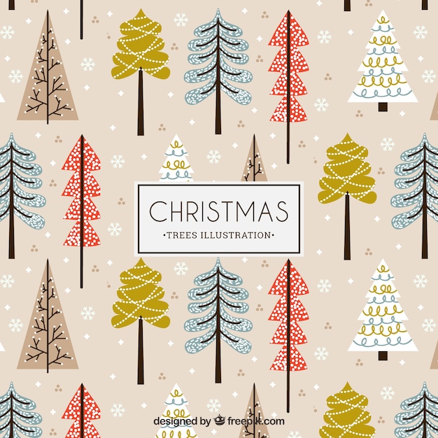 Árboles de navidad ilustración modelo