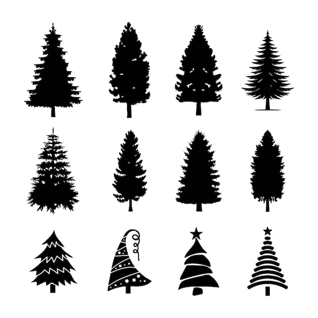 Árboles de Navidad vectoriales