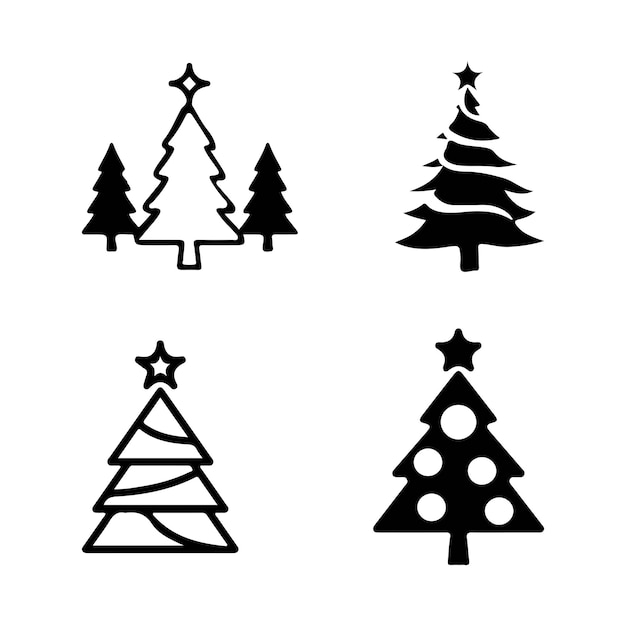 Árboles de Navidad vectoriales