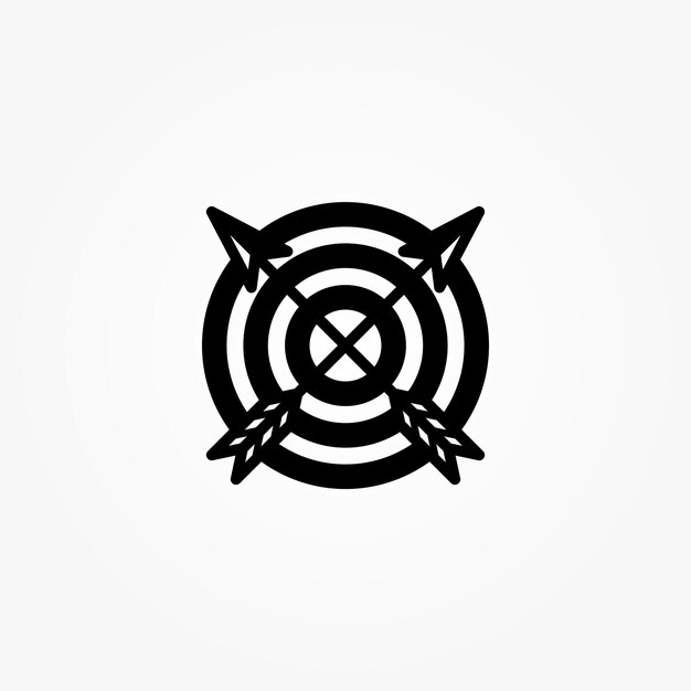 Archer Diana Diana Flechas Diseño Logotipo Vectorial