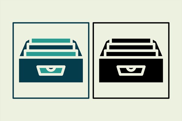 Archive icon icon related to UI elements suitable for web site app user interfaceselement printable etc solid icon style simple vector design editable