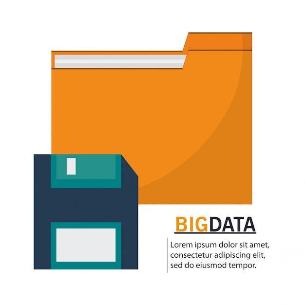 Vector archivo y big data