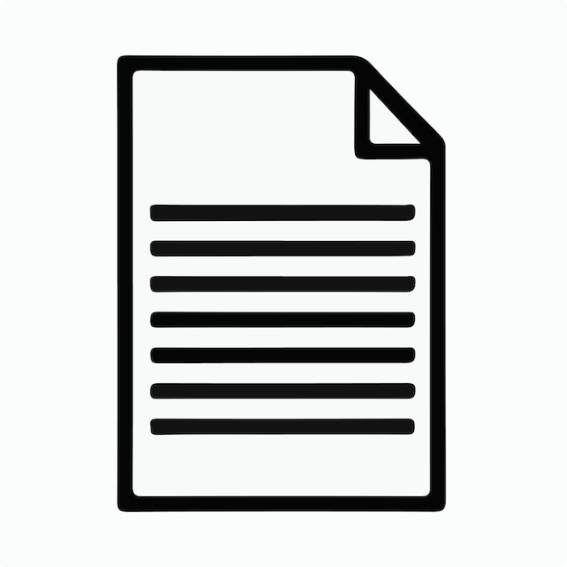 un archivo en blanco y negro con un fondo blanco
