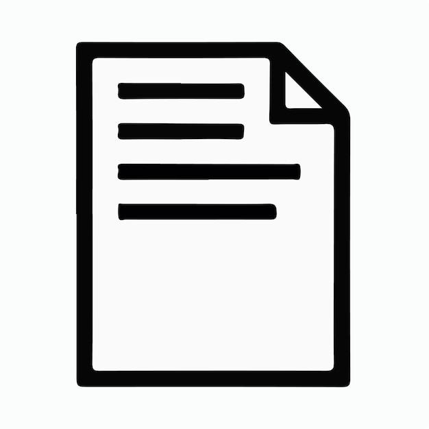 un archivo en blanco y negro con un fondo blanco