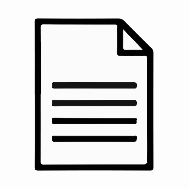 un archivo blanco y negro con un fondo blanco