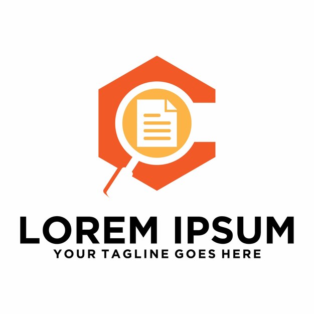 Archivo Buscar letra C logo