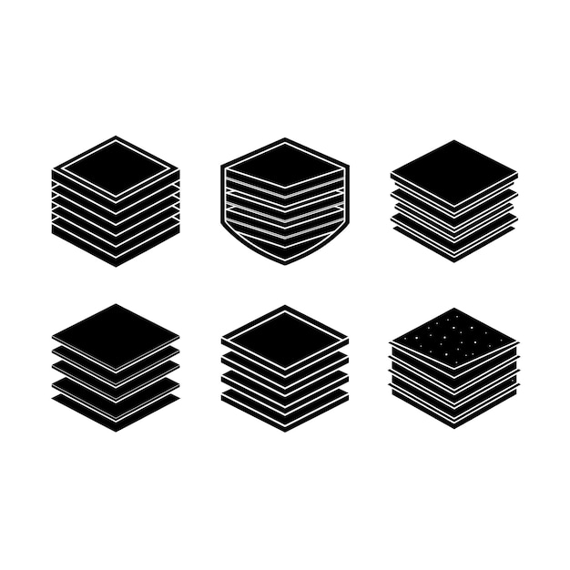 Archivo de diseño gráfico editable de vectores de paneles de capas para proyectos de arte digital UIUX amp