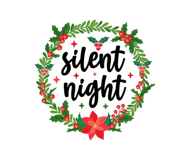 Archivo de diseño Svg del letrero redondo de Navidad