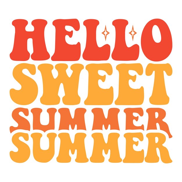 archivo de diseño svg retro de verano svg
